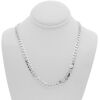 9K White Gold curb chain necklce