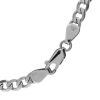 9K White Gold curb chain necklce - 4