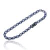 9K White Gold Tanzanite link bracelet