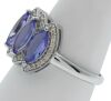 9K White Gold Tanzinate and Diamond Dress ring - 4