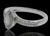 18K White Gold Maquise cut Diamond engagment ring - 3