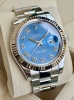 Rolex Datejust II 41 Ref 116334 Azzurro Blue Dial 2017 Box and Papers - 3