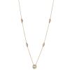 14K Rose Gold, Fancy Yellow Diamond, Antique Style Slider Pendant Necklace - 2