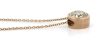 14K Rose Gold, Fancy Yellow Diamond, Antique Style Slider Pendant Necklace - 3