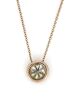 14K Rose Gold, Fancy Yellow Diamond, Antique Style Slider Pendant Necklace - 4