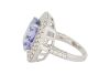 18k White Gold Ring set with a 7.40ct Tanzanite and 1.45cts of F/VS Diamonds - 2