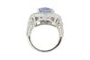 18k White Gold Ring set with a 7.40ct Tanzanite and 1.45cts of F/VS Diamonds - 3