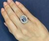 18k White Gold Ring set with a 7.40ct Tanzanite and 1.45cts of F/VS Diamonds - 4