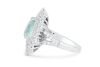 18k White gold ring set with a 2.98ct GIA certified Paraiba tourmaline & 2.94cts of F/VS diamonds - 3