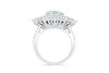 18k White gold ring set with a 2.98ct GIA certified Paraiba tourmaline & 2.94cts of F/VS diamonds - 4