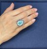 18k White Gold ring set with a 4.64ct GIA certified Paraiba Tourmaline & 1.45cts of F/VS Diamonds - 5