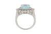 18k White gold ring set with GIA certified 3.89ct paraiba Tourmaline and 1.25ct of F/VS Diamonds - 3