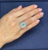 18k White gold ring set with GIA certified 3.89ct paraiba Tourmaline and 1.25ct of F/VS Diamonds - 4