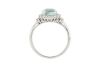 18k White gold ring set with a 2.03ct GIA certified Paraiba Tourmaline & 0.48cts of Diamonds - 3