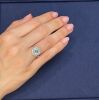 18k White gold ring set with a 2.03ct GIA certified Paraiba Tourmaline & 0.48cts of Diamonds - 4