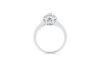 18k White and Rose gold ring set with a centre oval cut 0.088ct natural FLP Argyle diamond - 3