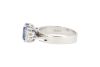 18ct White gold ring set with a 3.60ct Ceylon sapphire & 0.57cts of diamond - 3