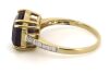 14K Yellow Gold, Tourmaline and Diamond, Classic Ring - 2