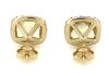 14K Yellow Gold, Heliodor and Diamond, Halo Stud Earrings. - 3