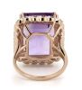 14K Rose Gold, 22.73ct Amethyst and Diamond Cocktail Ring. - 3
