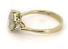 14K Yellow Gold, Light Fancy Yellow Diamond, Trilogy Ring. - 2