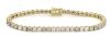 14K Yellow Gold and Diamond, Tennis Bracelet.