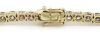 14K Yellow Gold and Diamond, Tennis Bracelet. - 6