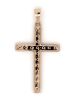 14K Rose Gold and Diamond, Crucifix Pendant. - 3