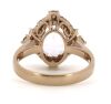 14K Rose Gold, Kunzite and Diamond, Antique Style Ring. - 3