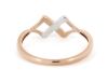 14K Rose Gold, Pink Argyle Diamond, Cross Shape Ring. - 3