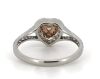 14K White & Rose Gold Pink Diamond Double Halo Ring. - 3
