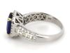 14K White and Yellow Gold Ceylon Sapphire and Diamond Statement Ring. - 2