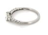 14K White Gold and Diamond, Trilogy Ring - 2