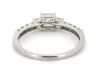 14K White Gold and Diamond, Trilogy Ring - 3