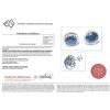 14K White Gold, Blue Sapphire and Diamond, Halo Stud Earrings - 4