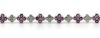 14K White Gold, Ruby and Diamond, Floral Design Bracelet - 2