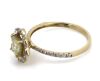 14K Yellow Gold and Yellow Diamond, Art Deco Halo Ring. - 2