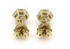 14K Yellow Gold, 1.26ct TDW Diamond, Stud Earrings. - 3