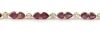 14K Yellow Gold, Ruby and Diamond, Line Bracelet - 2