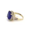 14K Yellow Gold, 10.21ct Tanzanite and Diamond, Cocktail Ring - 4