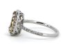 14K White Gold, Heliodor and Diamond, Halo Ring - 2