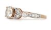 14K Rose Gold and Diamond, Antique Style Ring - 2