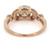 14K Rose Gold and Diamond, Antique Style Ring - 4