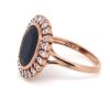 14K Rose Gold, 7.65ct Sapphire and Diamond, Antique Style Ring - 2