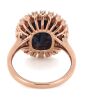 14K Rose Gold, 7.65ct Sapphire and Diamond, Antique Style Ring - 3