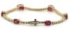 14K Yellow Gold, Ruby and Diamond, Bracelet - 6