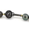 14K Black Gold, Black Cultured Tahitian Pearl and Diamond, Strand Necklace - 3