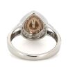 14K White & Rose Gold Pink Diamond Double Halo Ring - 3