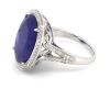 14K White Gold, 13.45ct Tanzanite and Diamond, Halo Ring - 3