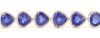 14K Rose Gold, Tanzanite and Diamond, Halo Bracelet - 2